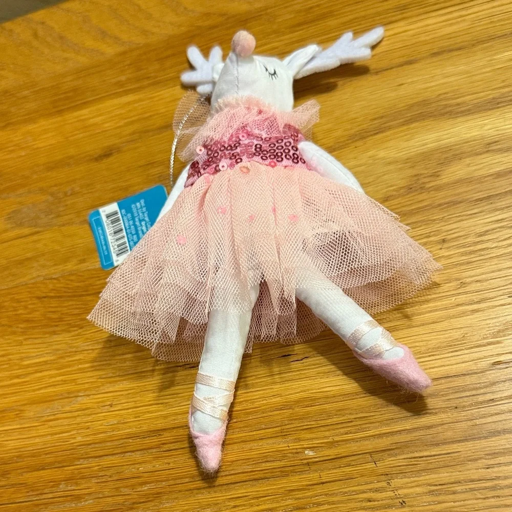 Target Pink and White Deer Ornament
